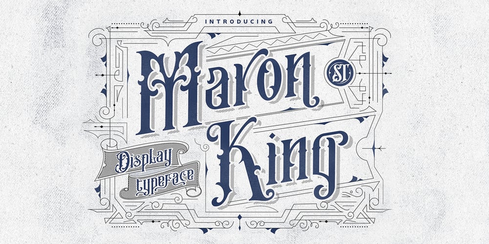Maron King font