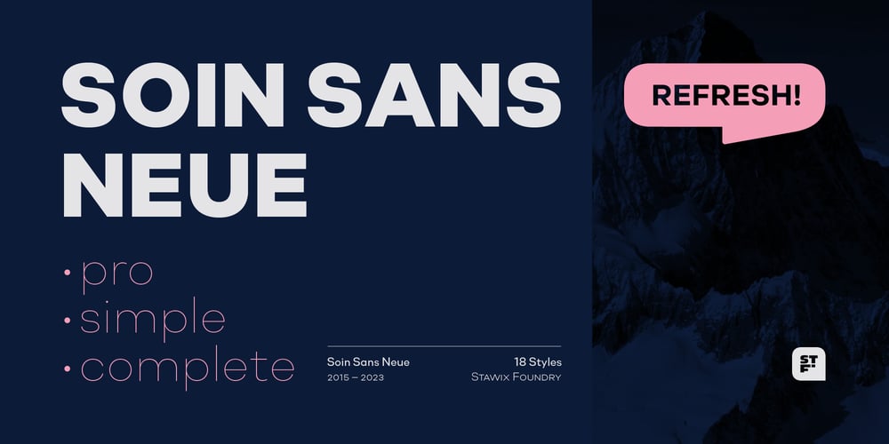 Soin Sans Neue font