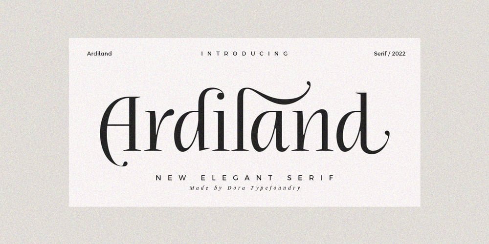 Ardiland font