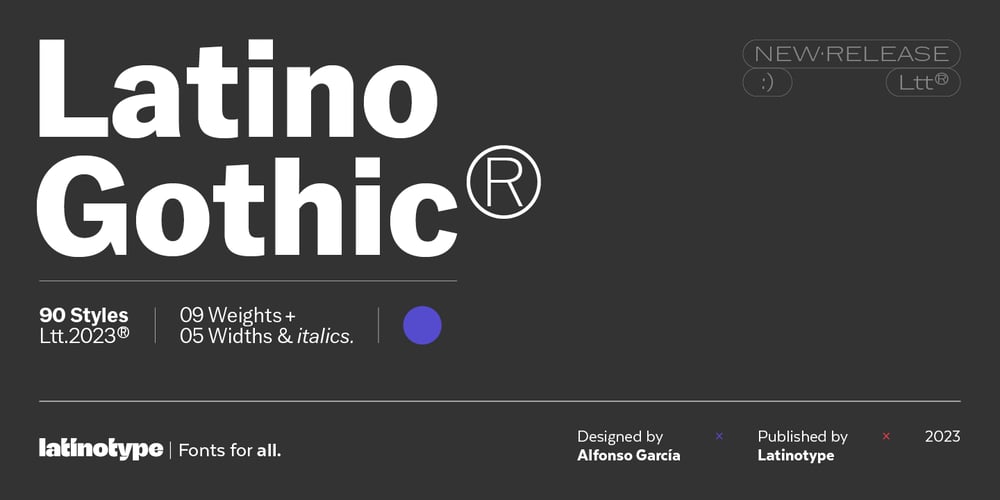 Latino Gothic font