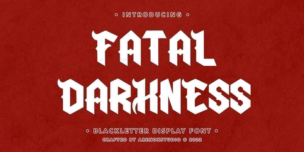 Fatal Darkness font