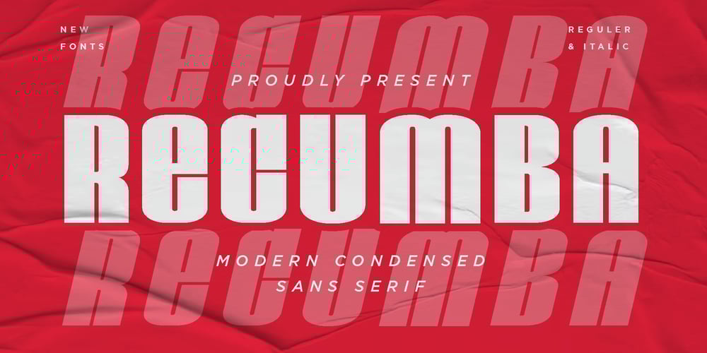 Recumba font