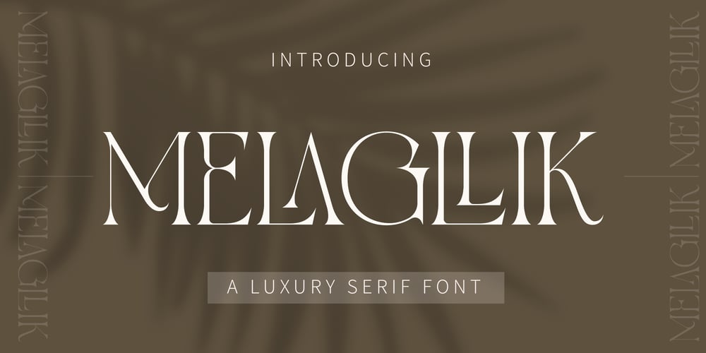 Melagllik font