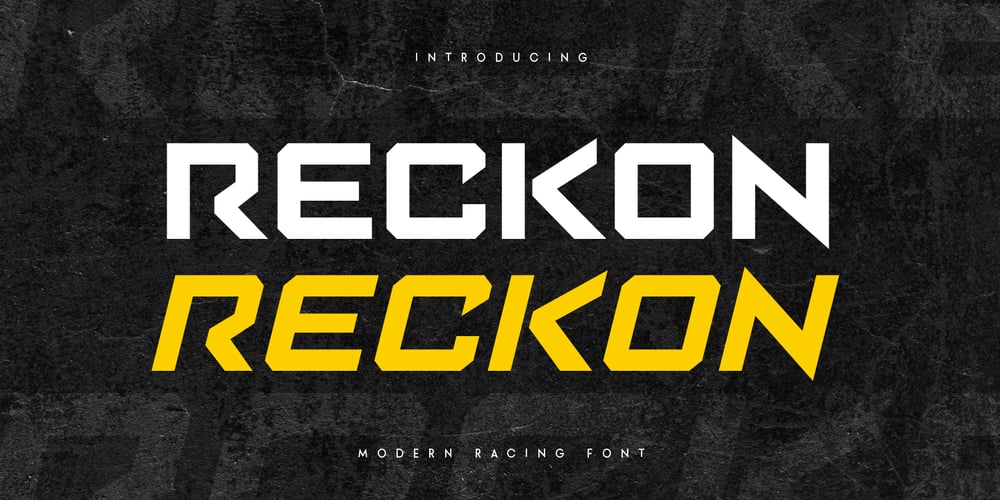 Reckon font
