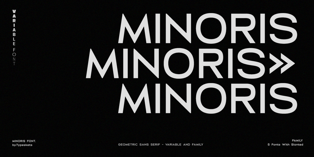 Minoris Variable font