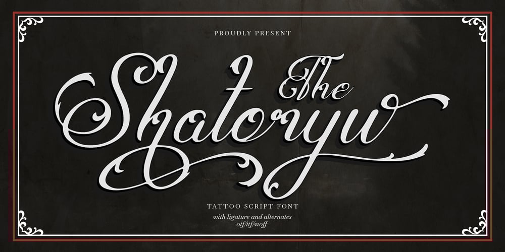 Shatoryu font