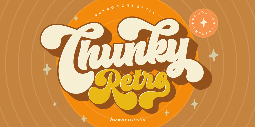 Chunky Retro font