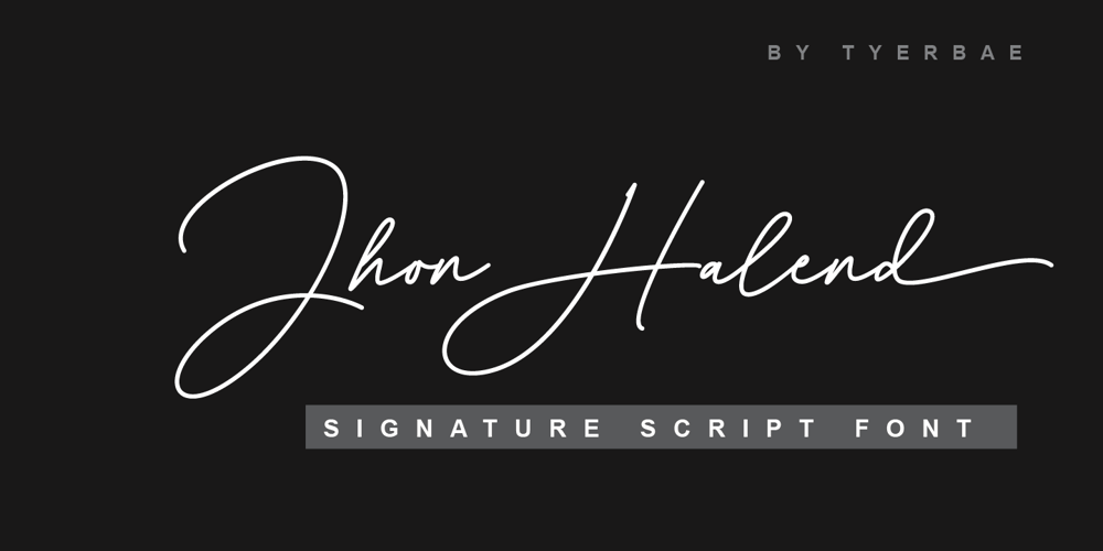 Jhon Halend font