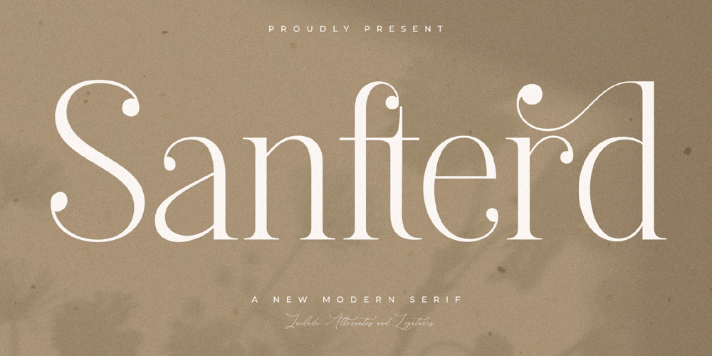 Sanfterd font