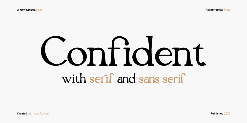 Confident font