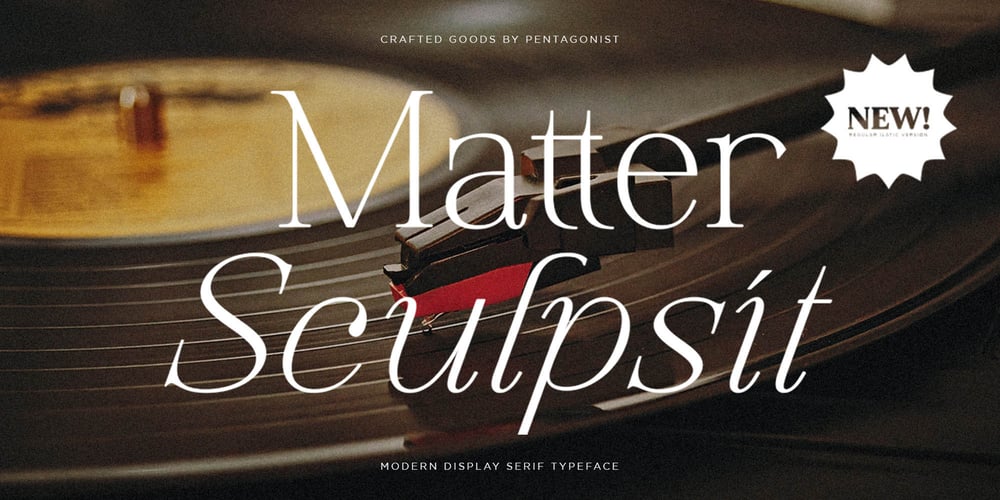 Matter Sculpit font