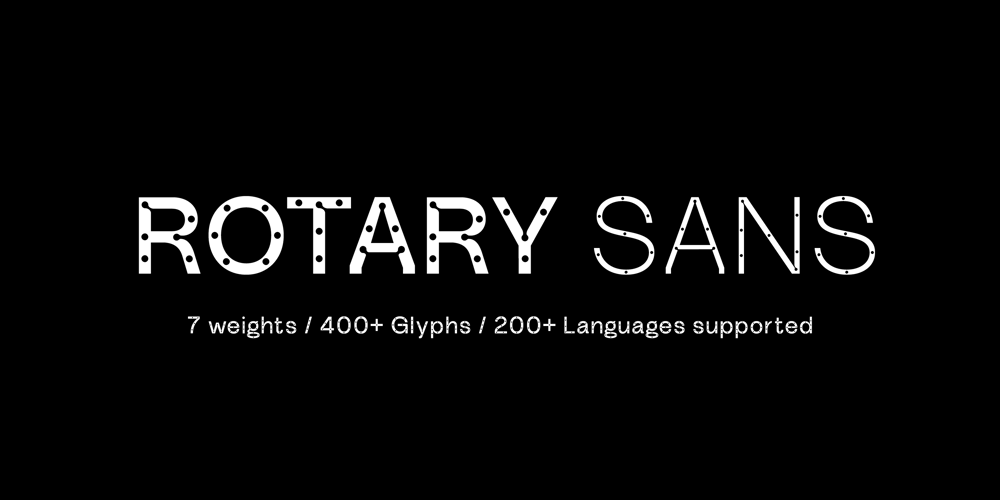 Rotary Sans font