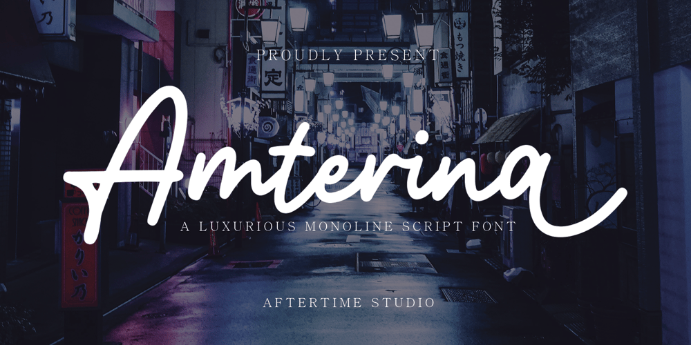 Amterina font