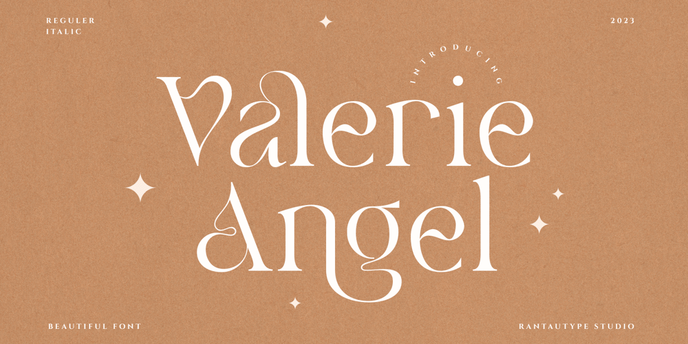 Valerie Angel font