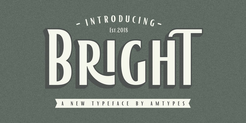 AM Bright font