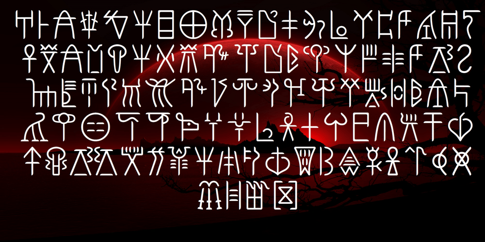 Ongunkan Linear B Syllabary font