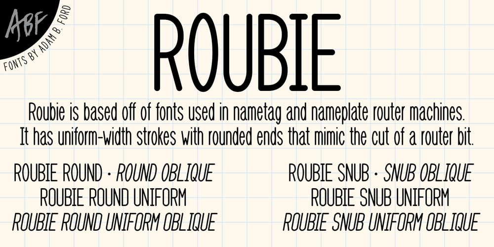 Roubie font