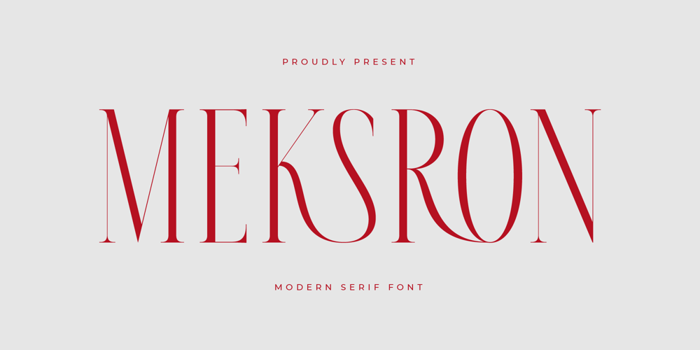 Meksron font