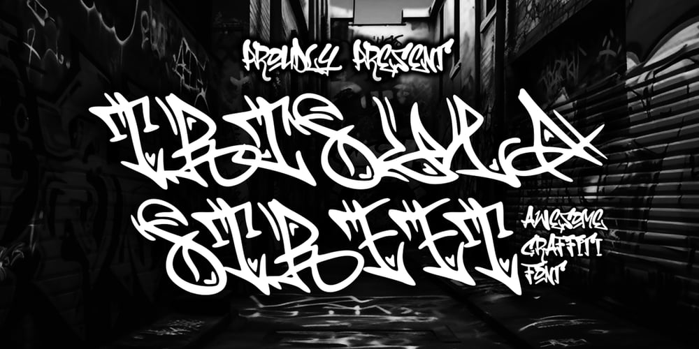 Trisula Street Graffiti font