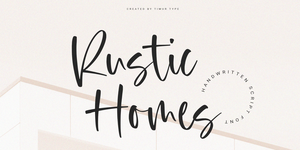 Rustic Homes font