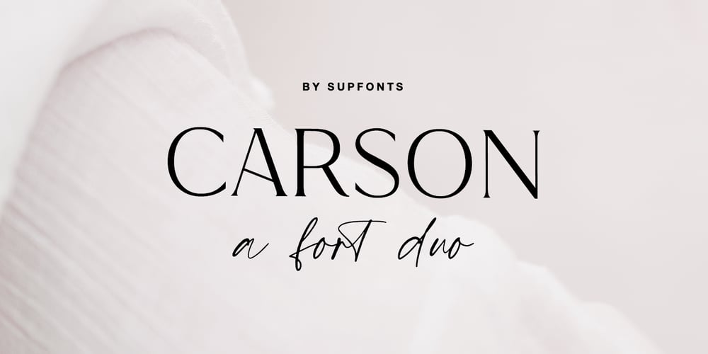 Carson font