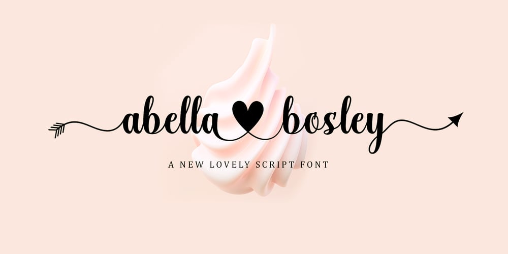 Abella Bosley font