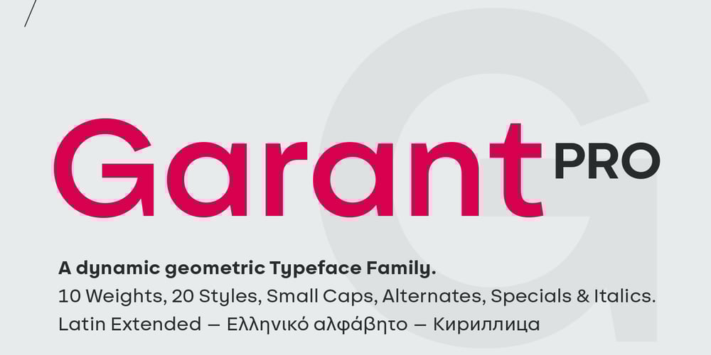 BF Garant Pro font