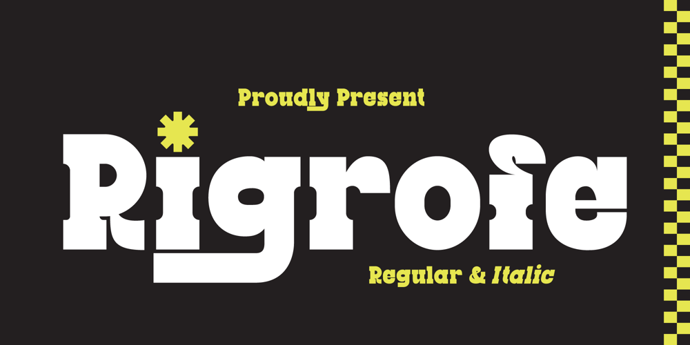 Rigrofe font