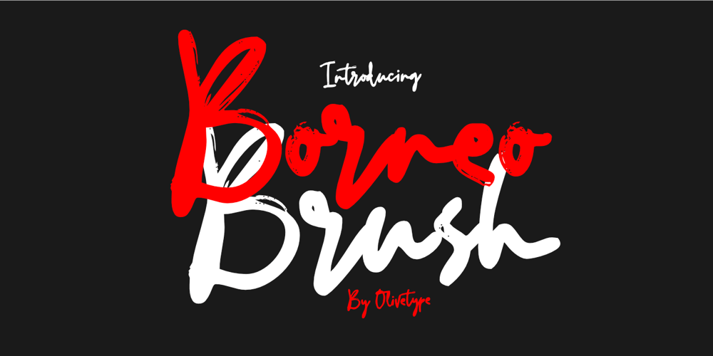 Borneo Brush font