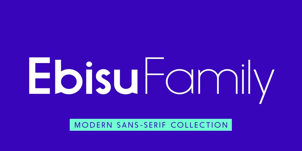 Ebisu font