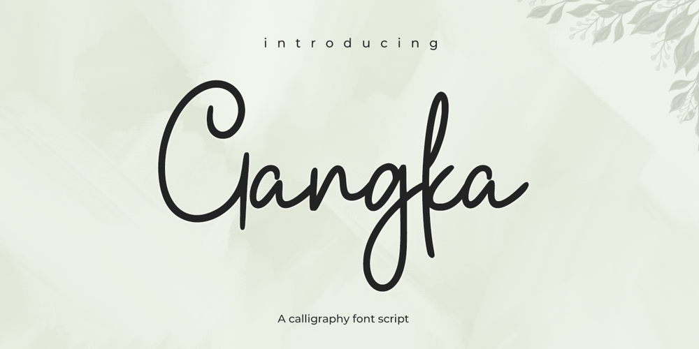 Gangka font