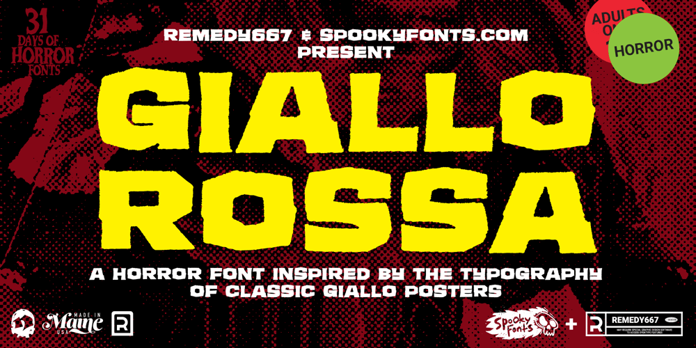 Giallo Rossa font