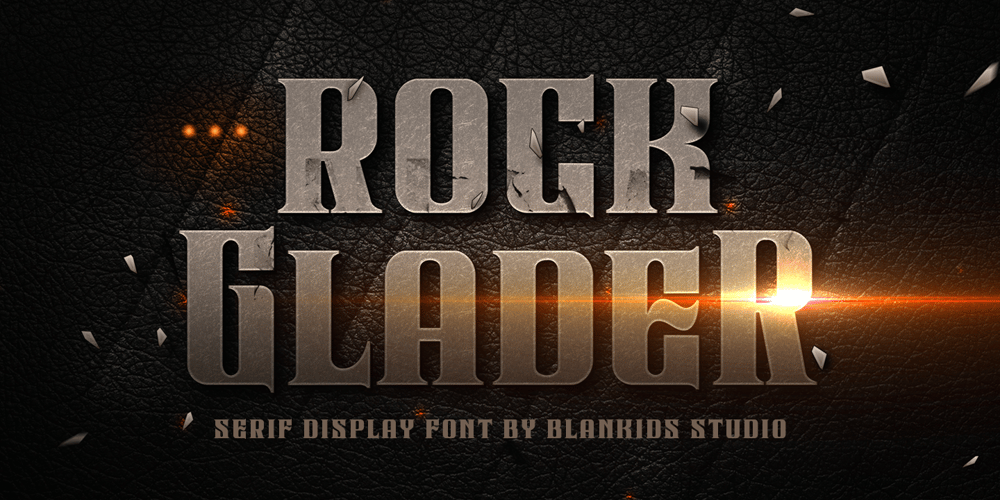 Rock Glader font