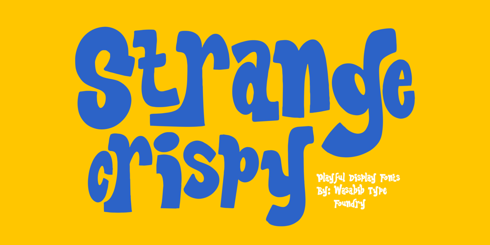 WTF Strange Crispy font