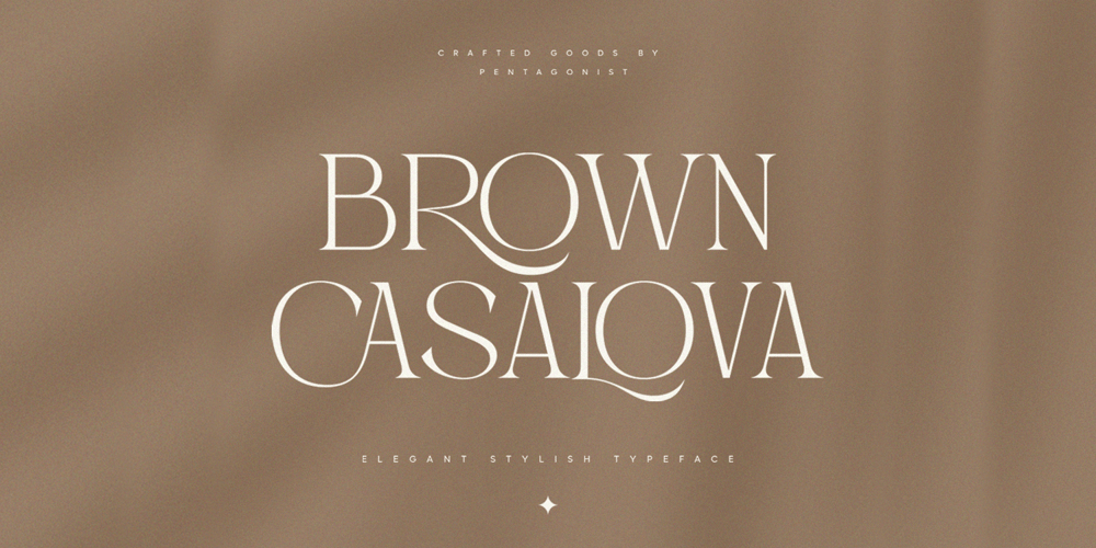 Brown Casalova font