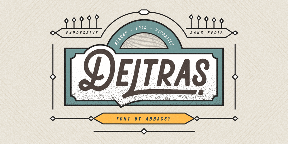 Deltras font