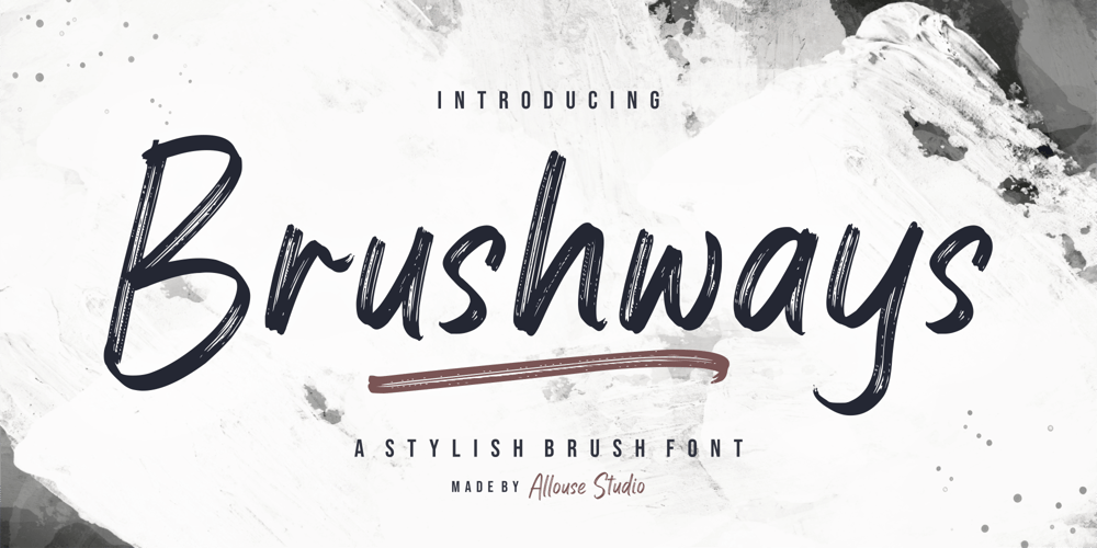 Brushways font