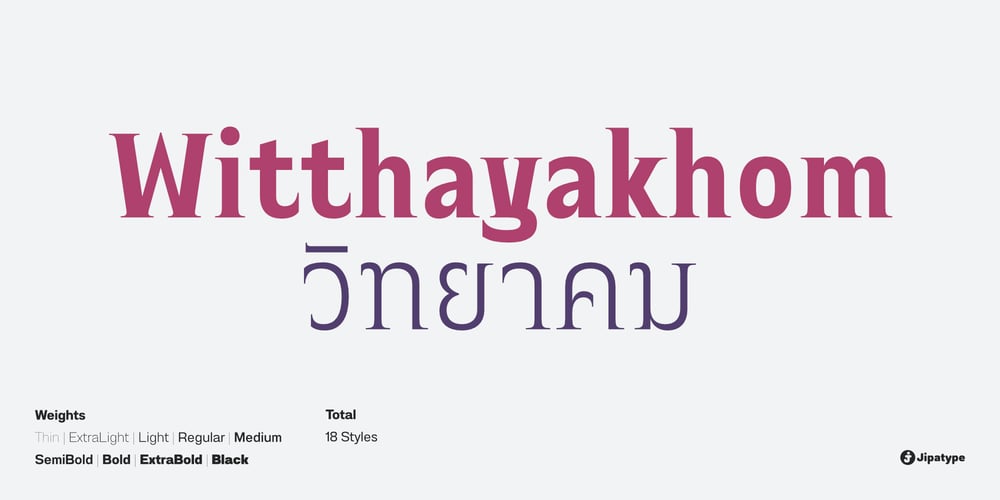 Witthayakhom font