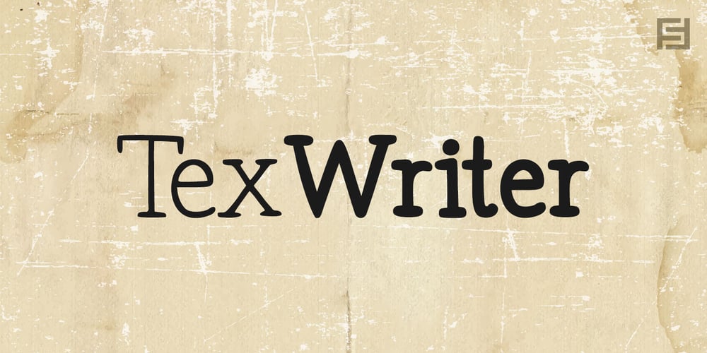 Tex Writer font