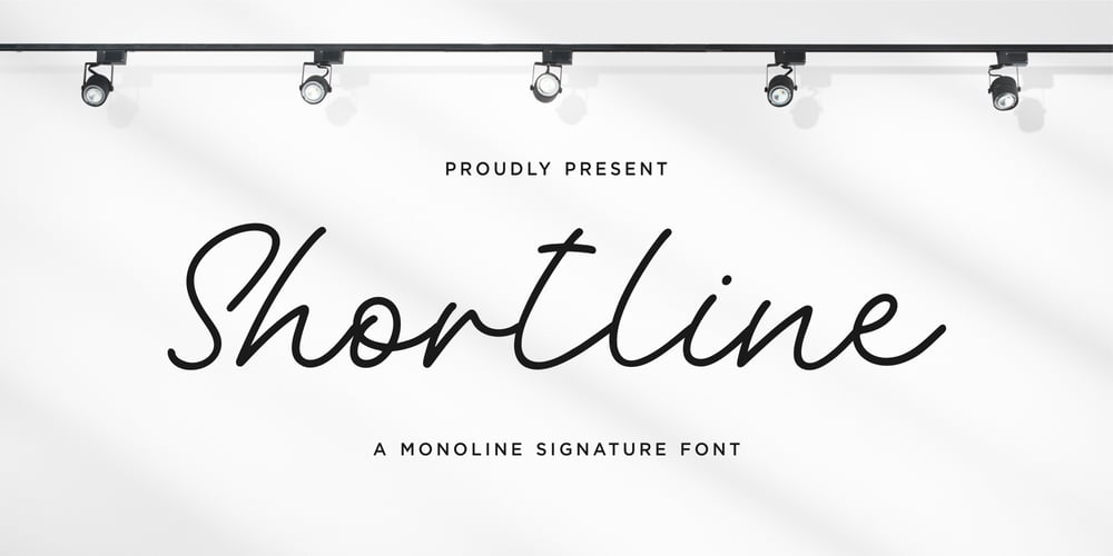 Shortline font