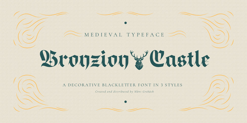 Bronzion font