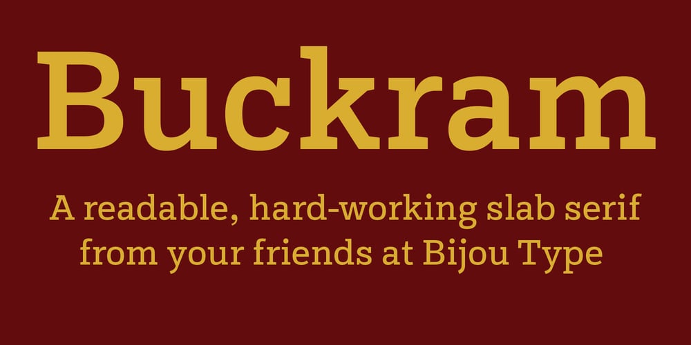 Buckram VF font