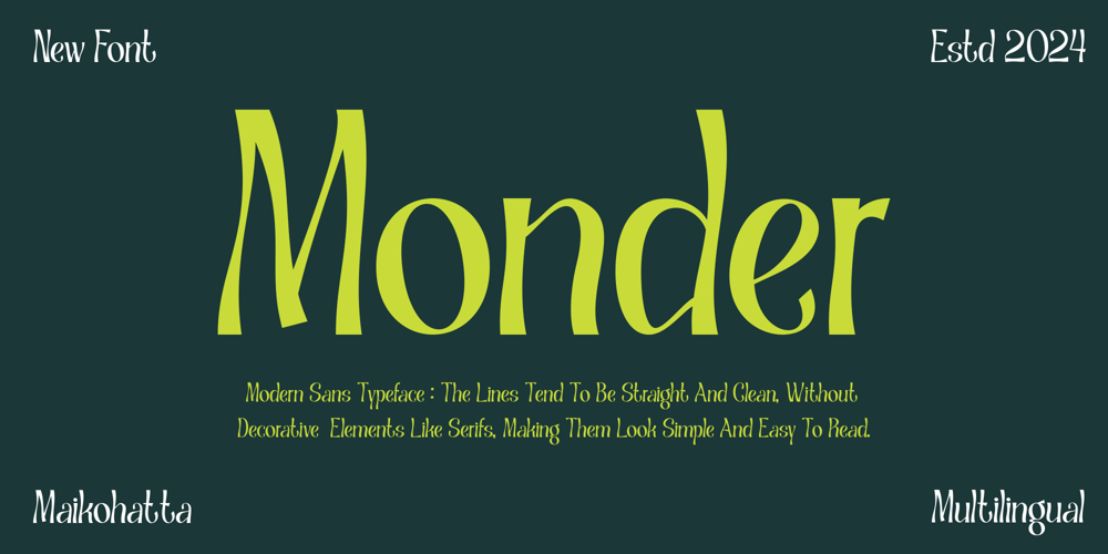 Monder font