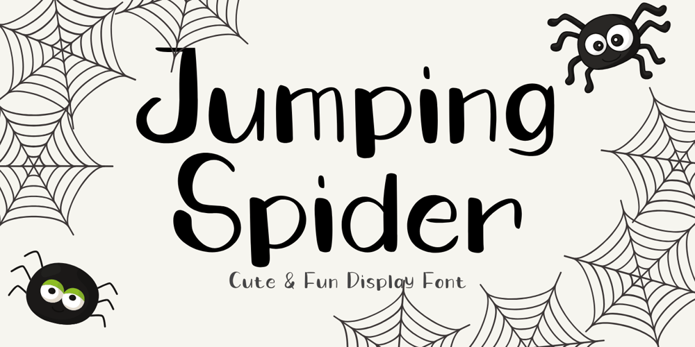 Jumping Spider font