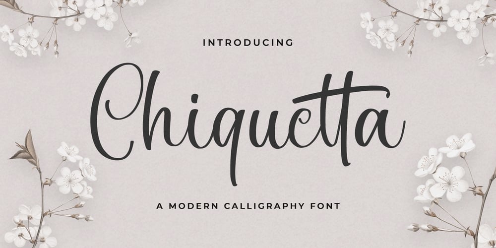 Chiquetta font