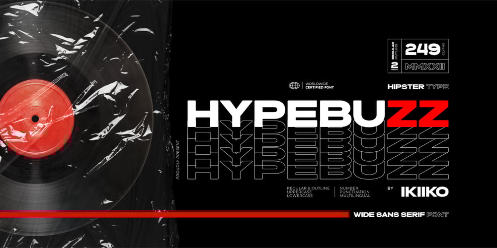Hypebuzz font