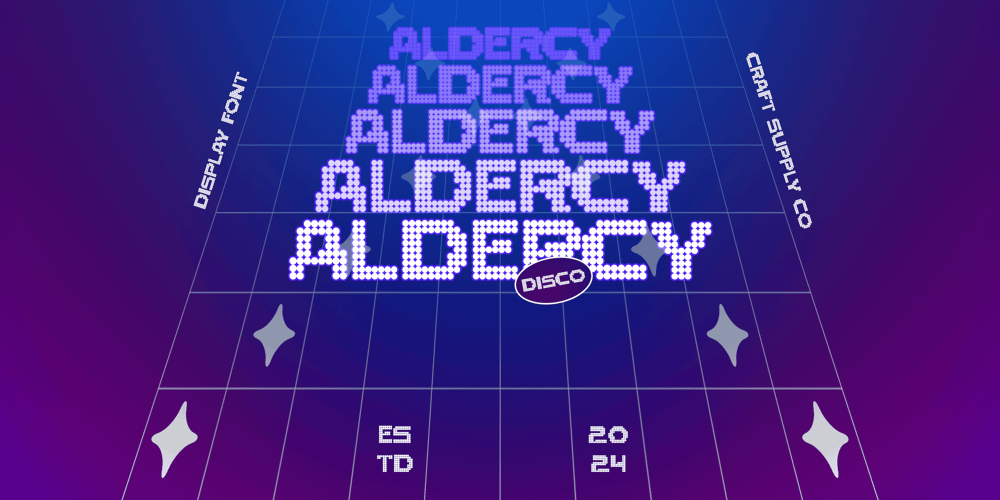 Aldercy Disco font