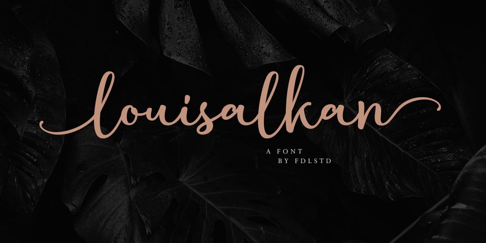 Louisalkan font