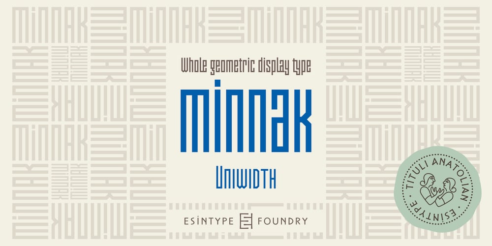 Minnak font