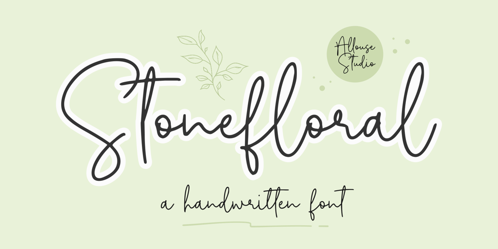 Stonefloral font